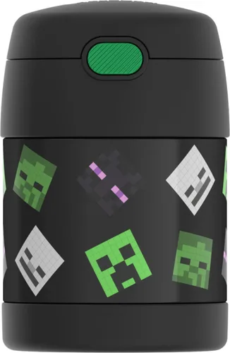 Miniatura 9 de THERMOS Funtainer - Tarro de alimentos aislado de 10 onzas, tarro de comida para niños con cuchara plegable, color negro