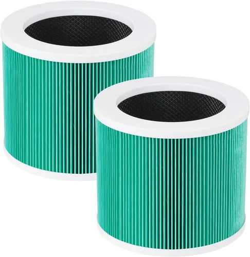 KEEPOW HY1800 Filtro de repuesto para purificador de aire compatible con purificador de aire MORENTO/Loytio/AYAFATO/Honeyuan HY1800, paquete de 2