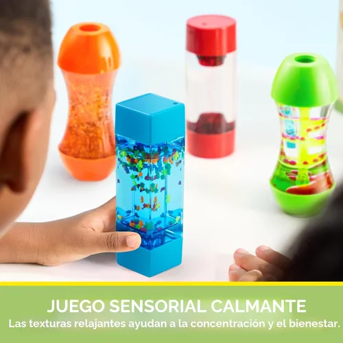 Miniatura 3 de JOYIN Paquete de 4 Tubos Fidget para Niños, Tubos Sensoriales, Juguete para Aliviar el Estrés, Terapia del Habla, Juguetes Calmantes para Niños
