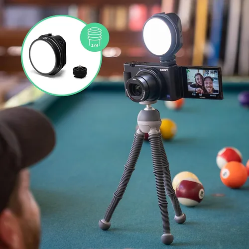 Miniatura 5 de Joby Beamo Reel - Luz LED para creador de contenido para cámaras compactas sin espejo o teléfonos inteligentes, luz de vlogging para creadores