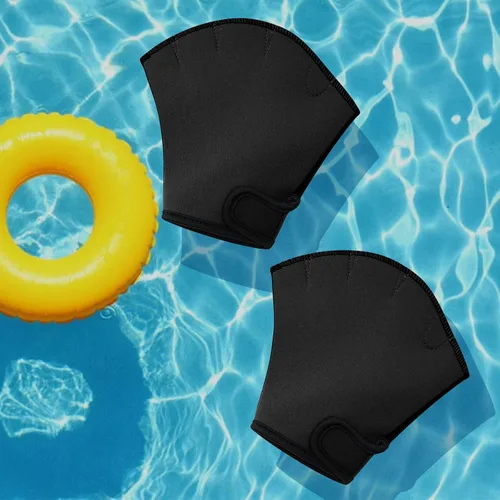 Miniatura 6 de Guantes de natación con malla acuática – Aumenta el fitness y el entrenamiento, remos de resistencia para hombres, mujeres y niños – Mejora