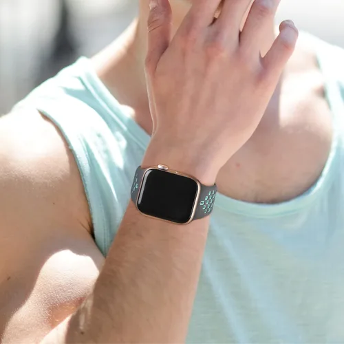 Miniatura 6 de Paquete de 5 correas de silicona deportivas compatibles con Apple Watch de 1.929 in 1.772 in 1.654 in 1.732 in 1.614 in 1.575 in 1.496 in, correa