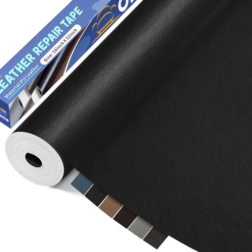 Miniatura 20 de ONine - Parche para reparación de cuero, parche autoadhesivo para sillones, parche de cuero contra rasguños, disponible en diferentes colores, de 5