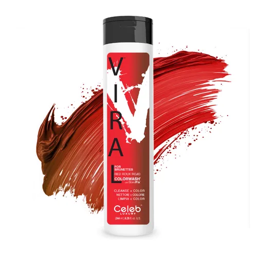 Miniatura 22 de Celeb Luxury Colorwash Color Depositing Shampoo - Color Refresher, Vegan Hair Dye, Bondfix Bond Rebuilder, Viral and Gem Lites Rubí