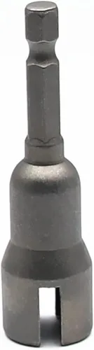Miniatura 13 de 1 pieza de destornillador profundo de tuerca de ala, 1/4" de vástago hexagonal con ranura para tuerca de ala, herramienta de enchufe de tuerca