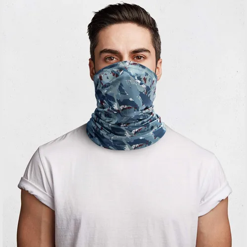 Miniatura 2 de Polaina para el cuello, reutilizable, máscara facial de tela, bandana, pasamontañas, bufanda, escudo