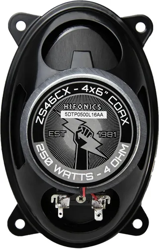 Miniatura 2 de Hifonics ZS46CX Zeus - Altavoces coaxiales para automóvil (negro, par) - Altavoces coaxiales de 4 x 6 pulgadas, 200 vatios, audio de coche de 2