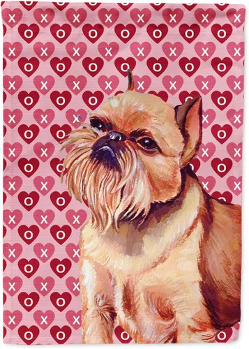 Miniatura 176 de Caroline's Treasures SS4484GF Bandera de jardín con diseño de bulldog inglés y corazones para el Día de San Valentín, bandera decorativa para patio