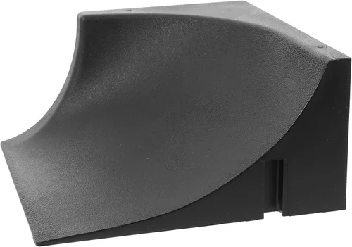 Miniatura 10 de Alasum - Rampa de patineta de dedo de 5.51 x 5.51 x 2.75 pulgadas, tubo de plástico negro de un cuarto de tubería - Boost Kickflips y transiciones
