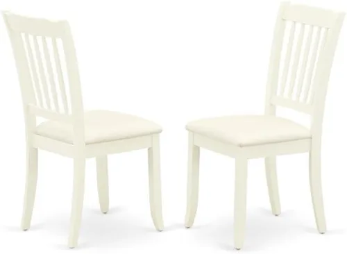 Miniatura 4 de East West Furniture SUDA3-LWH-C - Juego de mesa de comedor de 3 piezas contiene una mesa de comedor redonda con gotas y estantes y 2 sillas