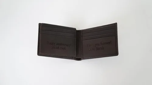 Miniatura 9 de Carteras personalizadas para hombres regalos personalizados para hombres cartera personalizada para hombres cuero de grano completo grabado
