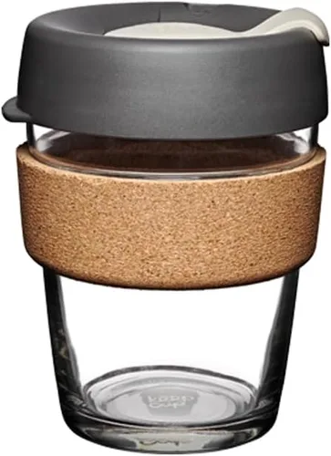 Taza KeepCup Brew, de vidrio templado y corcho, Vidrio templado, Prensa