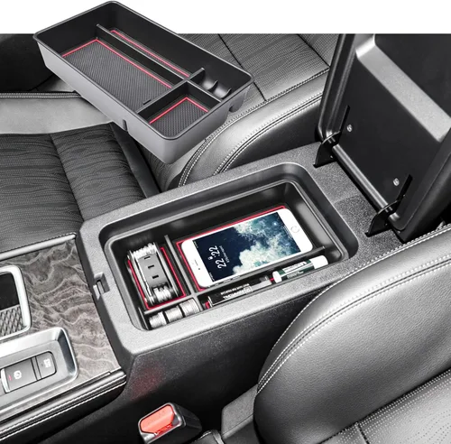 RUNROAD Bandeja Organizadora de Consola Central Compatible con Nissan Altima 2019 2020 2021 2022 2023 2024 2025 Accesorios, Bandeja de Inserción Rojo