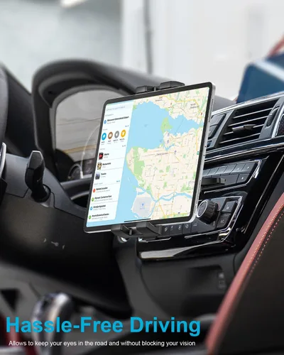 Miniatura 2 de Soporte para tablet de coche con ranura para CD, soporte para tableta de CD ultra resistente para automóvil con rotación de 360°, compatible