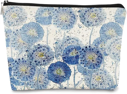 Miniatura 11 de Bolsa de maquillaje floral, bolsa de cosméticos de flores, bolsa de maquillaje estética, bolsa de maquillaje pequeña, bolsa de maquillaje