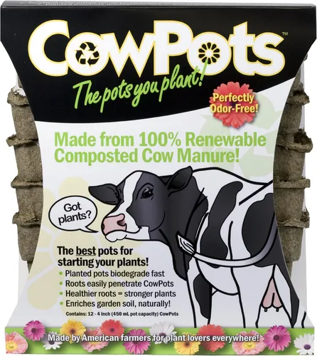 Miniatura 7 de CP3-12 Macetas CowPots de 3 Pulgadas, Paquete de 12