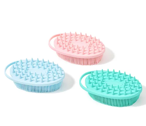 Miniatura 21 de Cepillo sensorial prémium para niños o autismo, limpiador corporal de silicona suave, 2 en 1, cepillos sensoriales para terapia ocupacional, esponja