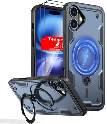 Miniatura 110 de Funda magnética para Google Pixel 9A compatible con cargador inalámbrico MagSafe, para Pixel 9A, funda de teléfono integrada de 360 °, con 2