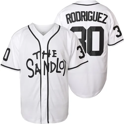 Miniatura 17 de The Sandlot Benny The Jet Rodriguez Michael Squints Palledorous Alan Yeah-Yeah McClennan Bel Air Jersey de Béisbol con Impresión 3D 11-gris