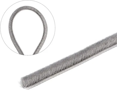 Miniatura 4 de uxcell Burlete adhesivo de fieltro para puerta, burlete adhesivo para puerta, cepillo de barrido de puerta para ventana de puerta, 590.6 pulgadas