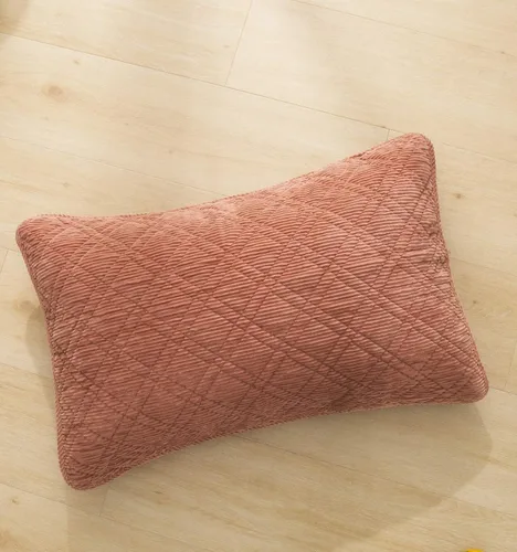 Miniatura 6 de DaDalogy Bedding - Juego de colcha de pana color naranja terracota, manta terrosa rústica y cálida coral ladrillo – Terciopelo suave ligero cosido