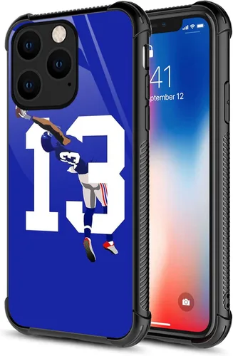 Miniatura 8 de CARLOCA Funda compatible con iPhone 12 Pro, 13 fundas Odell Catch Football para iPhone 12 para niñas y niños, diseño gráfico, a prueba de golpes
