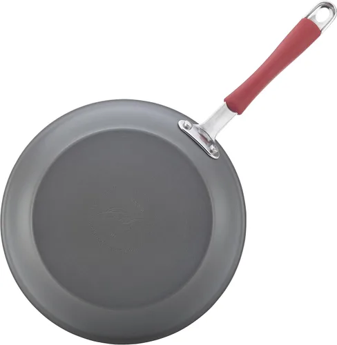 Miniatura 13 de Rachael Ray - 87630 Rachael Ray Cucina Juego de Utensilios de Cocina de Ollas y Sartenes Antiadherentes Anodizadas Duras, 12 Piezas, Gris con Asas