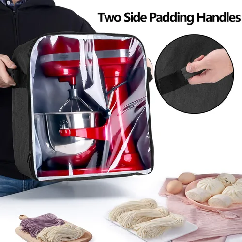 Miniatura 3 de Luxja Cubierta antipolvo compatible con mezcladores KitchenAid de 6 a 8 cuartos (con una almohadilla de relleno inferior), cubierta antipolvo