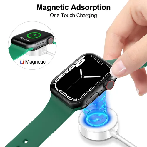 Miniatura 5 de Cargador magnético de carga rápida para Apple Watch, carga inalámbrica magnética compatible con iWatch Series Ultra/10/9/8/7/6/SE/SE2/5/4/3-[1.6