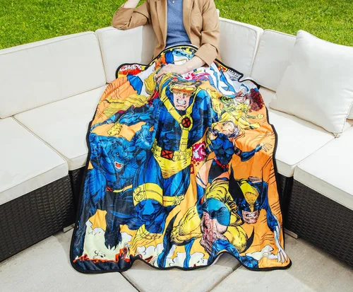 Miniatura 4 de Marvel Cobija de forro polar con funda de cómic de Comics X-Men 45 x 60 pulgadas