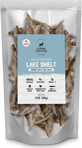Miniatura 11 de Canine Cravers Golosinas para Perros de Un Solo Ingrediente – Filetes de Cordero Premium - Alimento para Mascotas Hipoalergénico Secado al Aire