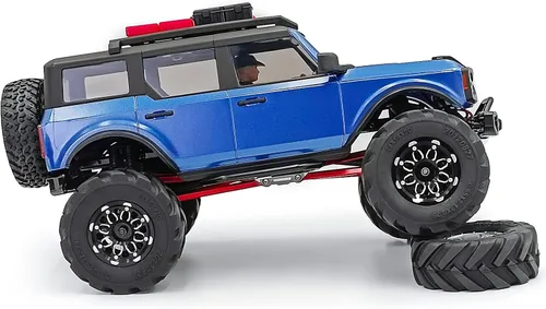 Miniatura 5 de Benedict Harry - Juego de 4 ruedas para llantas de oruga para 1/18 TRX4M TRX4-M Axial AX24 SCX24 Bronco Deadbolt C10 JLU Gladiator piezas de Negro