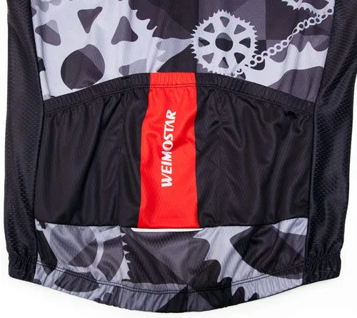 Miniatura 53 de Weimostar Hombre Ciclismo Jersey Manga Corta Bicicleta Ropa Multicolor Diamante