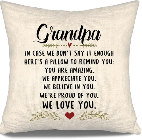 Miniatura 11 de En caso de que no lo diga lo suficiente aquí hay una almohada para recordarte que eres increíble, te aprecio, te quiero. Funda de almohada para tía
