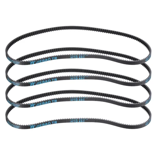 Miniatura 27 de uxcell 4pcs HTD-3M correa dentada de goma 60 dientes, 7.087 in de longitud de paso x 0.236 in de ancho x 0.094 in de altura, correa de distribución