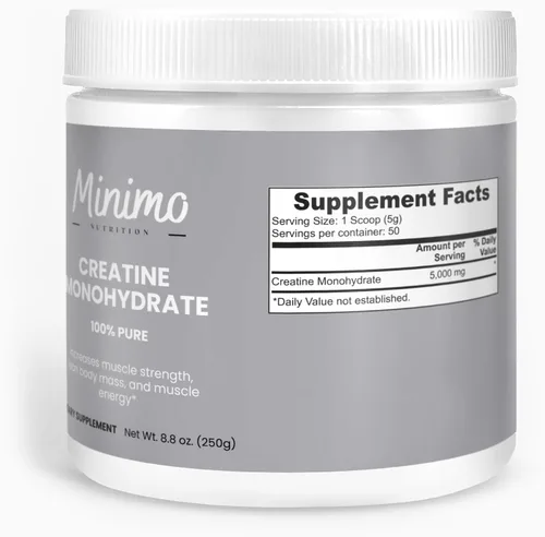 Miniatura 7 de Monohidrato de creatina en polvo, 5000 mg por porción, 50 porciones, 100% puro, apoya la energía y la fuerza muscular, 8.8 onzas