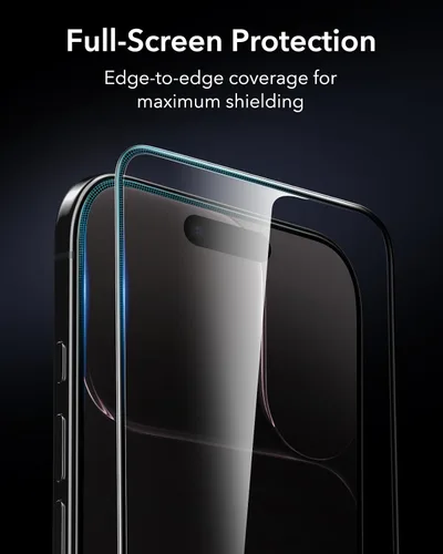 Miniatura 7 de ESR - Juego de 3 protectores de pantalla de vidrio templado 9H+ para iPhone Air, [grado militar a prueba de roturas], con tecnología antirreflejo