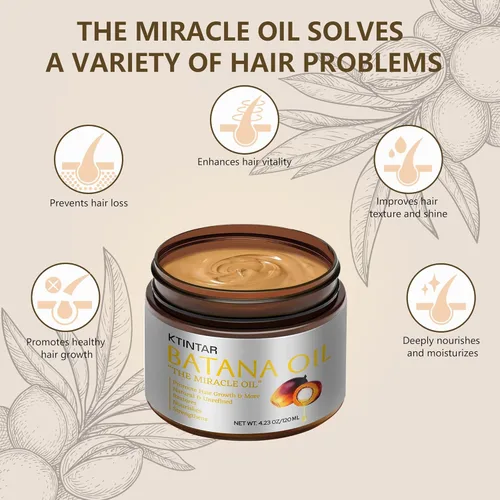 Miniatura 3 de Aceite de batana crudo 100% natural para el crecimiento del cabello, sin refinar y orgánico Dr Sebi aceite para el crecimiento del cabello