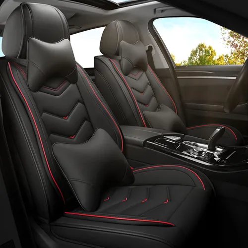Miniatura 18 de ADERN Fundas de asiento de automóvil para Nissan Altima 2001-2026, funda de asiento de automóvil de piel de napa premium, elegantes fundas de Beige