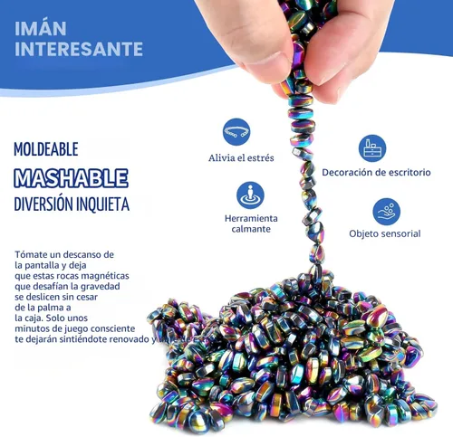 Miniatura 2 de 550 piezas de masilla, juguetes fidget, juguetes fidget para adultos, juguetes sensoriales, regalos para adultos, juguetes fidget de escritorio