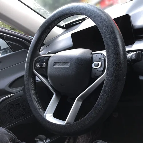 Miniatura 7 de Funda azul para volante de automóvil: universal RPKEY de 13.5 a 15 pulgadas, funda de silicona compatible con la mayoría de los modelos