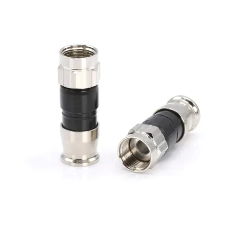 THE CIMPLE CO - Conectores de compresión RG59 - Conectores de cable coaxial tipo F - Extremos de cable coaxial para interiores y exteriores con
