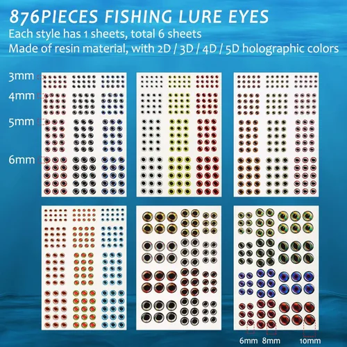Miniatura 5 de Skylety 200 anillos divididos de acero inoxidable para pesca, 50 ganchos agudos, conector de aparejos de señuelo, alicates de pesca, cordón de Azul
