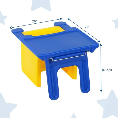 Miniatura 2 de Children's Factory - 1188 Edutray, la bandeja convierte la silla cubo en escritorio para niños, la silla se convierte en escritorio y silla