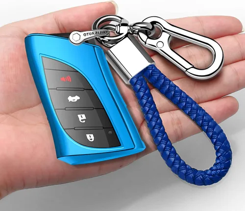 Miniatura 5 de Funda compatible con llavero Lexus con llavero TPU suave de protección de 360 grados para llave inteligente UX200 LS500 LS500H LC500 LC500h ES300h