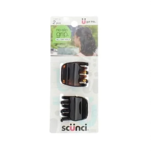Miniatura 4 de Scunci Pinzas de mandíbula gruesas de agarre antideslizante, 1.4 in (paquete de 2)