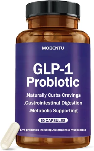 Probiótico GLP-1 con Akkermansia, suplemento GLP-1 con probiótico multicepa AFU 500M, mejora los niveles de GLP-1 y bienestar general, salud