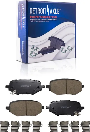 Miniatura 18 de Detroit Axle - Zapatas de freno traseras para Chrysler PT Cruiser 04-09, reemplazo de zapatas de freno semimetálicas 2004 2005 2006 2007 2008 2009