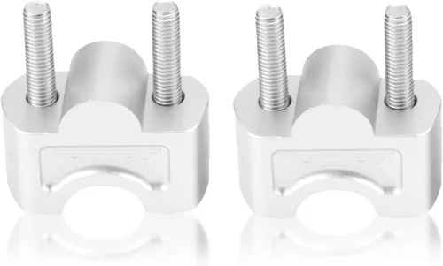 Elevador de manillar, elevadores de manillar de aleación de aluminio plateado para motocicleta, adaptadores de altura para G310R 16-18 G310GS 17-18