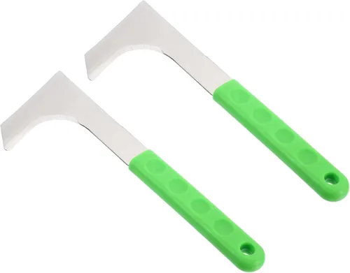 Miniatura 7 de PATIKIL Cuchillo de deshierbe de acero inoxidable en forma de L, herramienta de deshierbe para hendiduras, cortador de hierba, cuchillo